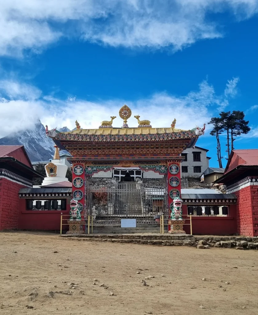 The exterior of Tengboche Monastery in Nepal’s Khumbu region